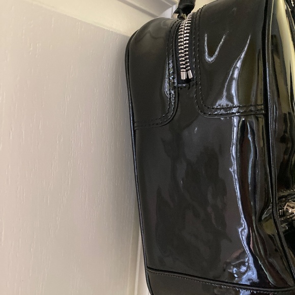 Calvin Klein Black Patent Leather Double Handle Handbag/EUC!/REDUCED PRICE! - Picture 7 of 14
